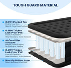 Queen Air Mattress with Headboard, Built-in Pump, 800 lbs Support, Quiet Noiseless Design, 48-Hour Leak-Tested, 3.5 Min Fast Inflation, Portable Blow Up Bed with Carry Bag for Home, Guests & Camping