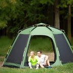 Travel Tent Outdoor Camping Tent Double Layer Waterproof Windproof Oversized Family Party Camping Tent