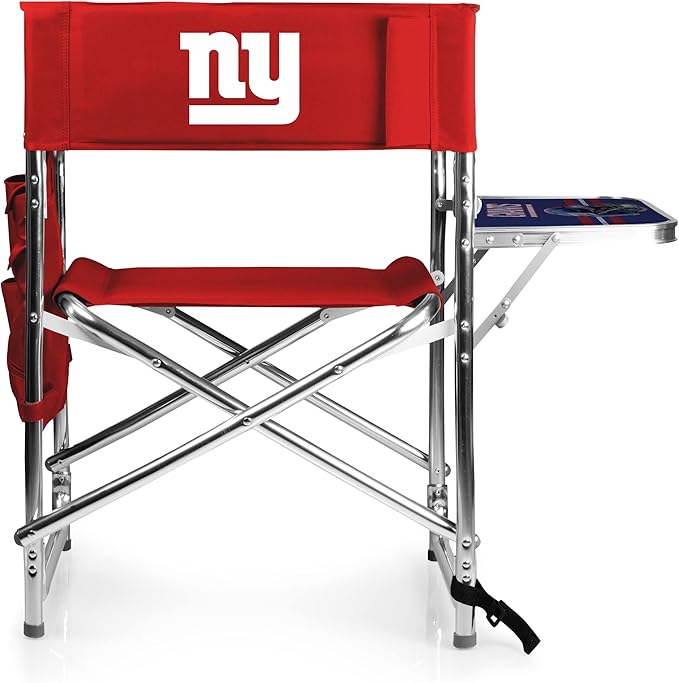 Picnic TIME NFL Unisex-Adult NFL Sports Chair with Side Table, Beach Chair, Camp Chair for Adults