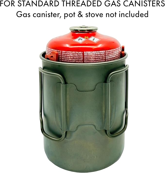 Magfeets Ultralight Fuel Canister Stabilizer Magnetic Gas Can Stand for Camping Stoves (Red)