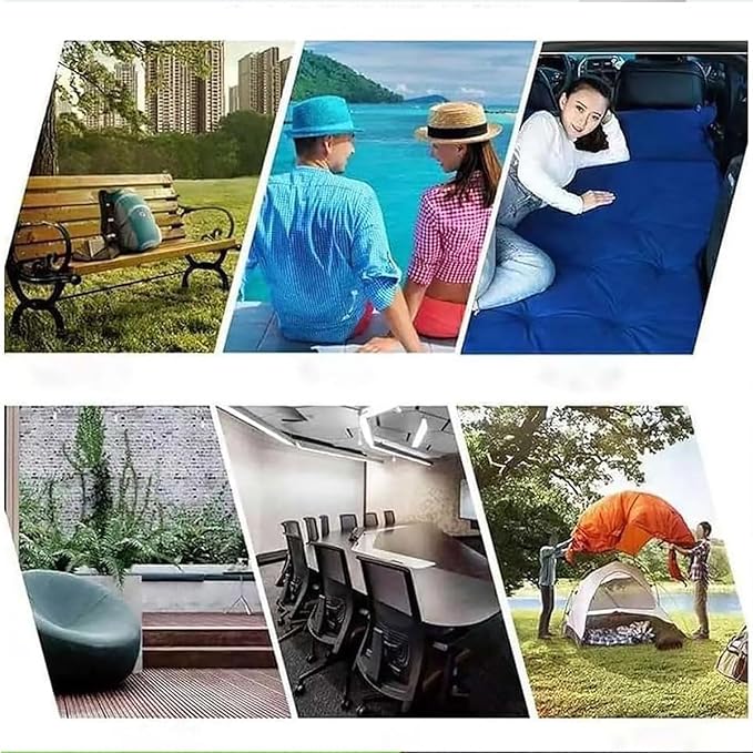 Car Inflatable Mattress for Lexus RX 5seats 2016-2025 Rear Trunk Air Mattress Camping Folding Air Bed Cushion Back Seat Sleeping Mattresses,Bluegrey