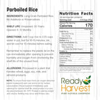 Ready Harvest Emergency Food - Parboiled White Rice | Survival Food | Pantry Staples | #10 Can | 30-Year Shelf Life | 4 lbs | Cans Filled to the Top