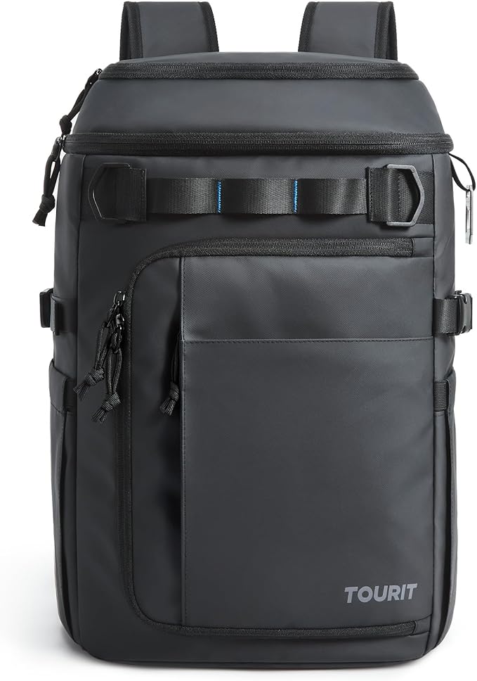 TOURIT 38 Cans Backpack Cooler: Leak Proof Waterproof 2 Insulated Compartments Soft Cooler Bag Beach Travel Camping Picnic