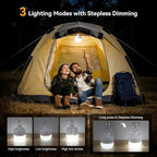 VAVOFO 20W LED Camping Lantern Rechargeable, 1200LM Camping Light , 3000mAh Portable Tent Light , IP65 Waterproof Flashlight Lanterns for Emergencies ,Power Outages,Hurricane (White)