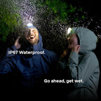 BioLite Range 500 Waterproof, Fast-Charging Rechargeable Headlamp, Spark Red, 500 Lumens, USB-C Charging, 100m Beam, 200 Hour runtime