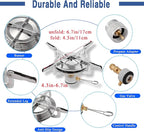 Backpacking Stove Portable Camping Stove Burner, Caudblor Small Backpack Stoves with Butane Adapter, Lightweight Hiking Stove with Carrying Case for Travel, Little Father's Day gifts Camp Stove