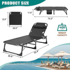 DoCred Folding Camping Cot with Mattress, 2 Pack Heavy Duty Folding Cot for Adults, Portable Sleeping Cot Bed Adults Outdoor Bed with Carry Bag, Travel Camp Cots