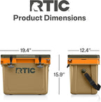 RTIC Ultra-Light 22 Quart Hard Cooler Insulated Portable Ice Chest Box for Drink, Beverage, Beach, Camping, Picnic, Fishing, Boat, Barbecue, 30% Lighter Than Rotomolded Coolers