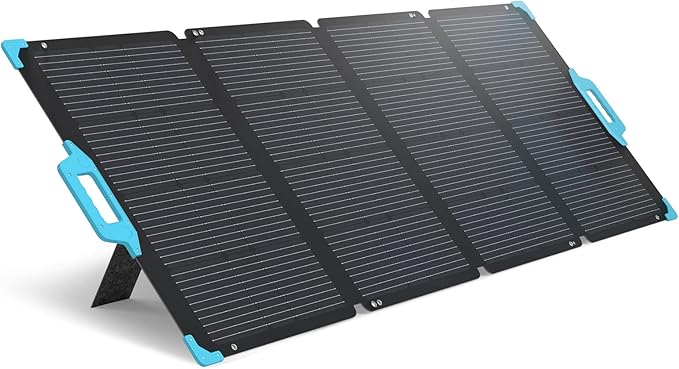 Renogy 220 watt Portable Solar Panel for Power Station, 12v Foldable Solar Panel for Camping RV of 22% Efficiency Mono Solar Module, with IP67 etfe Lamination, Adjustable Kickstand for Off Grid