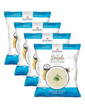 Simple Kitchen Cream Base Soup Mix - 17 Servings for Family Meal Prep, Vegetarian, Gluten Free, Dehydrated & Freeze Dried Survival Food for Camping Meals, Backpacking & Hiking, Survival Kit, Pack of 4