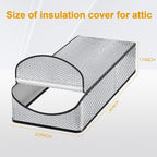 Attic Stairway Insulation Cover - Premium Energy Saving Attic Stairs Door Ladder Insulator Pull Down Tent with Zipper 25 in x 54 in x 11In (Attic Cover + Installation Tool)