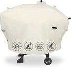 Grill Cover for Camp Chef 24 Pellet Grills, Model DLX 24, SmokePro 24, Woodwind 24 Pro Pellet Grills, PG24, PG24LS, PG24S, PG24SE, PG24LTD, PG24XT, SG24, SmokePro DLX, Anti-UV 600D, Beige