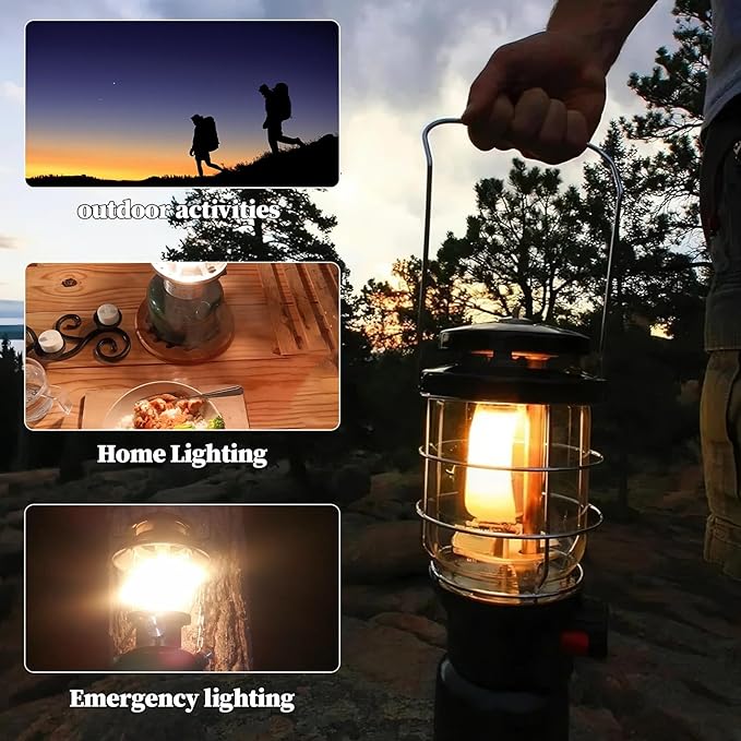 Clear Lantern Globe Compatible with Coleman Northstar Lanterns 2000/2500 2000-043C (Transparent)– Includes 2 Lantern Mantles