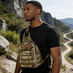 Viriber Tactical Backpack, Waterproof Military Cross-body Molle Sling Shoulder Backpack Chest Bag for Outdoor Every Day Carry CP