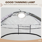 1 Set Spray Tan Tent Light 5000 mAh Rechargeable Portable Camping Lantern with Magnet Nano Adhesive for All Tanning Tent Power Outages, Hiking, Emergency