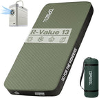 UPWELL Self Inflating Sleeping Pad 4.5" Thickness Camping Mattress with Solid Foam Single Sleeping Mat Portable Fast Inflation for Outdoor Mat Portable Roll Up，with air Pump