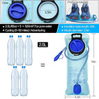 1.5L/2L/2.5L/3L Hydration Bladder, Large Opening Water Storage Bladder Bag, for Cycling Hiking Camping