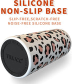 TILUCK Skinny Can Cooler for Slim Beer & Hard Seltzer, Stainless Steel, Doucle-Walled Stainless Steel Insulated Slim Cans, Standard 12 oz (Leopard Print)