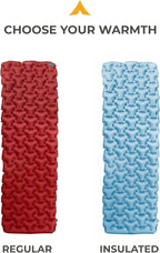 Teton Altos Inflatable Sleeping Pad, Sleeping Mat for Camping, Backpacking, Hiking, Budget Friendly and Durable