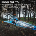 Tentsile UNA V3 Solo Tree Tent Hammock, 1-Person Capacity, Anti-Roll System, Ratchet and Straps Included, Portable Tree House Shelter, Designed in The UK