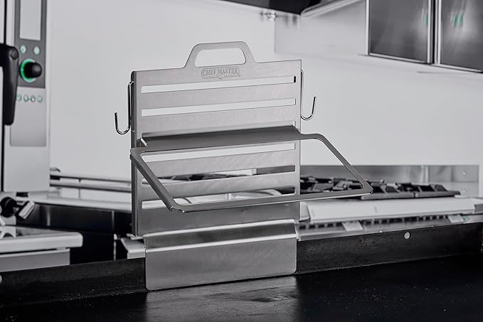Chef Master Steam Pan Insert for Griddle Shelf Set – Fits 1/3, 1/6 & 1/9 Steam Pans - Keeps Your Ingredients in One Place - Grill Accessories For Restaurants, Diners & Food Trucks - Fits 90260
