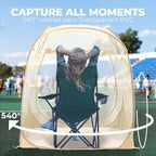 All Weather Proof Pod Sports Tent,Outdoor Weather Tent Sports Pod Pop Up Shelter with Sealed Floor,2-4 Person Clear Tent for Sport Event,Camping,Fishing 8 Sizes & Multicolor
