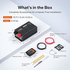 LiTime 1000W Pure Sine Wave Inverter 12V DC to 120V AC Converter for RV, Truck, Off-Grid Solar Car Power Inverter with 3 AC Outlets, 5V 2.4A USB, Type-C Port, Remote Controller, 2000W Peak