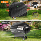 Grill Cover for Captiva Designs GR20 3-Burner Flat Top Gas Griddle Grill, 600D Heavy Duty Waterproof Grill Cover for Sophia & William Flat Top Gas Griddle Grill- 52x21x35Inch