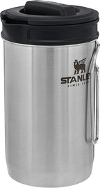 STANLEY All In One French Press Coffee Maker 32 oz | 5 Minute Brew, 4 Hours Hot | Mesh Filter for Coffee Grounds | Insulated Stainless Steel French Press | BPA-Free | Stainless