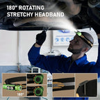 Headlamp, 1200 Lumens LED Rechargeable Headlamp for Adults, Long Runtime, Simple UI, Waterproof Head Lamp Flashlight for Outdoor Camping, Hiking, Fishing, Gifts for Family, Friends