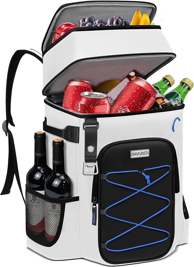 Cooler Backpack Insulated Leak Proof 30 Cans for Men Women,Waterproof Soft Cooler Bag，Lightweight Ice Chest Lunch Backpack for Beach Camping Picnic Travel Worksite Fishing