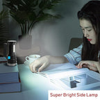 LED Flashlight High Lumens USB Rechargeable Flashlight for Camping, Hiking, Walking, Powerful Emergency Flashlight with 4 Modes for Outdoor Use, Bright Flashlight with Sidelight Lantern