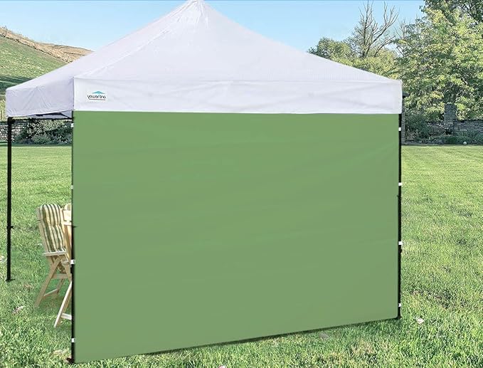 Sunwall for 10x10 Pop up Canopy, Instant Canopy Tent Sidewall, 1 Pack Sidewall Only (Dark Green)