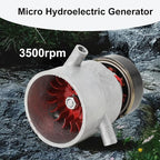 LALABU Hydro Generator, 1000W 220V Micro Hydroelectric Water Turbine Generator for Home and Outdoor Lighting, Charging, Portable