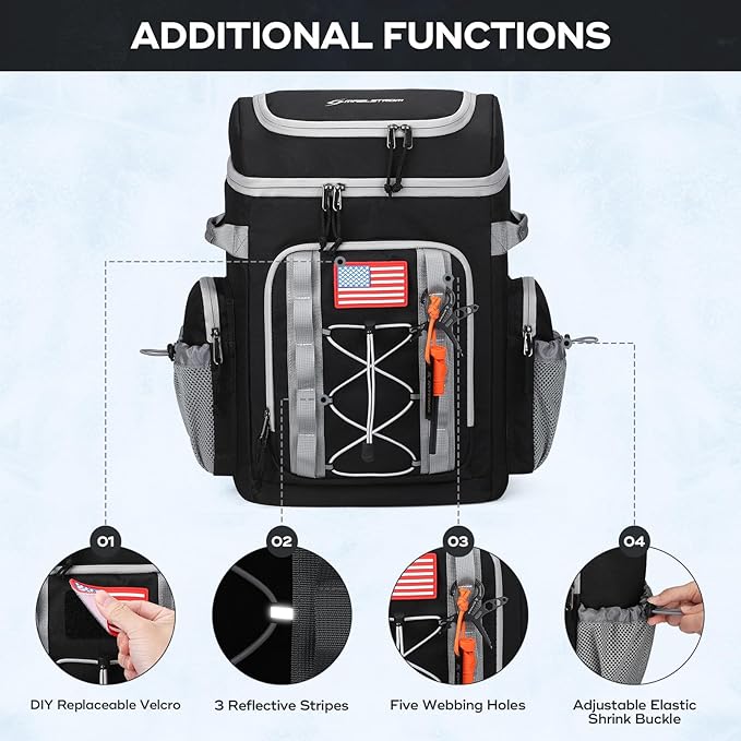Maelstrom Backpack Cooler,Soft Lightweight Leakproof Cooler Backpack,Men Women 35/50 Can Insulated Cooler Bag,Keeps Hot/Cold for Up to 16 Hours,Perfect for Camping, Beach