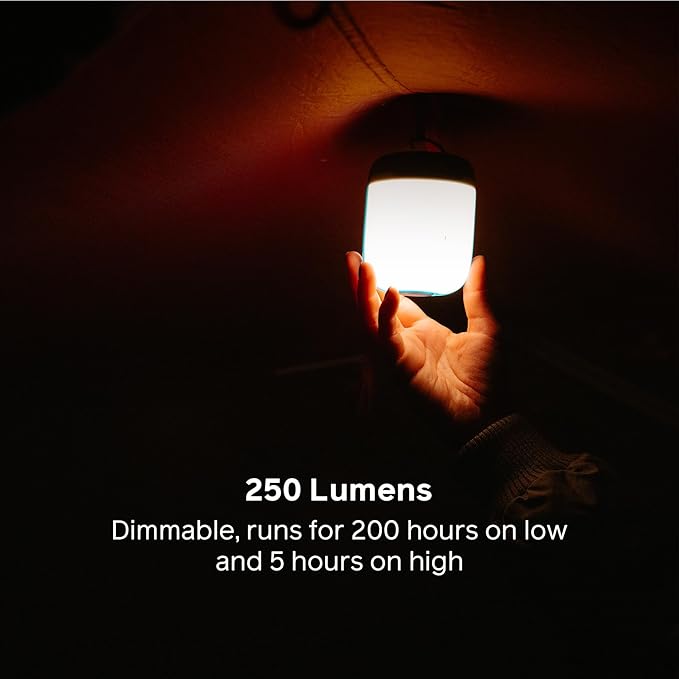 BioLite Alpenglow Multicolor USB Lantern with Rechargeable Battery and Charging Port, AlpenGlow 250