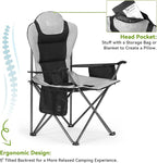 Camping Chairs for Adults, Heavy Duty Camping Chairs 2 Pack, Folding Chairs for Outside, Support 380 LBS, Portable Travel Outdoor Camp Chair with Cup Holder & Cooler Bag, Sports Chairs for Baseball