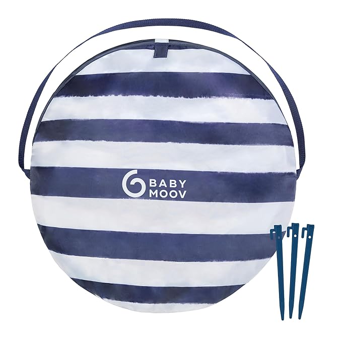 Babymoov Baby Anti UV Tent, Sun Protection UPF 50+, Pop Up Play Tent and Sun Shade, Marine (Summer 2025 Edition)