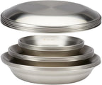 Snow Peak Large Tableware Family Set, Dishes, Plates, Medium and Large Bowls, 16 Piece Set