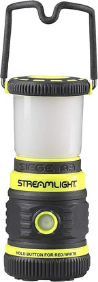 Streamlight 44943 Siege AA 200-Lumen Lantern with White & Red LEDs and Magnetic Base for Camping & Emergencies, Yellow