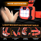 LED Headlamp Rechargeable Battery Powered Forehead 5 Light Mode 1000 High Lumen Usb C Waterproof Ultralight Head Lamp Headlights Electrician Tools Gift Night Work Flashlight Backpack Stuff