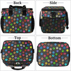 Pardick Insulated Lunch Bag, Colorful Dog Paw Print Reusable Lunch Box Leakproof Cooler Tote Bag Large Lunchbox Freezable Lunch Bag with Adjustable Shoulder Strap for Women Men Picnic Work Beach