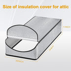 DGSL Attic Stairway Insulation Cover - Premium Energy Saving Attic Stairs Door Ladder Insulator Pull Down Tent with Zipper 25 in x 54 in x 11In (2 pcs Attic Cover)