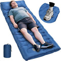 Sleeping Pad, 6 Inch Sleeping Mat Camping Self Inflating Sleeping Pad for Camping with Pillow Built-in Foot Pump, Ultralight Sleeping Pad Backpacking for Travel Hiking Tent Outdoor Adventure Camp Gear