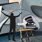 UNP SUV Dome Tent for Camping, Outdoor 6 Person Car Camping Tent, Easy Set Up SUV Tailgate Tent with Rainfly 10' x 10' Vehicle Camping Tent | for Camping, Outdoor, Car Camping Tent, Easy Set Up, SUV Tailgate Tent, with Rainfly
