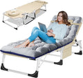 LILYPELLE 3in1 Sun Tanning Chair with Mattress, Heavy Duty Lounger Chairs with Face Arm Hole, Removable Pillow, Outside Chaise Lounge Chair for Sunbathing, Patio, Poolside, Lawn, Beach