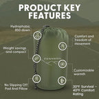 Ultralight Sleeping Bag Top Quilt 850 Down Ultralight Backpacking Camping Blanket