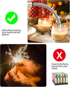 VEHHE USB Lighter, Rechargeable Arc Candle Lighter with LED Battery Display Flexible Neck Lighters Long for Grill Candles Gas Stoves Camping Barbecue