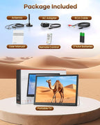 NORTHING 1080P 12 Volt Portable TV with Antenna/USB/HDMI/AV, for Camping Home Kitchen Power Outage, Sleep Timer (Inches, 17)