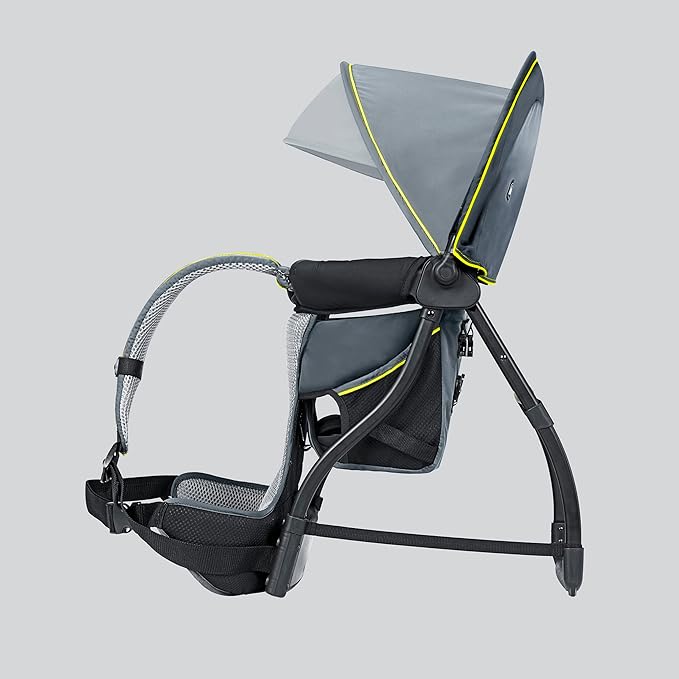Chicco SmartSupport Aluminum Frame Backpack Carrier, Lightweight Baby Backpack Carrier, Solar/Grey